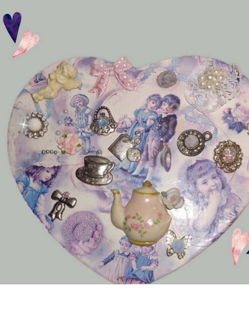 Victorian Heart Trinket Box